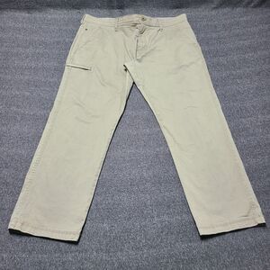 Weatherproof Vintage Mens Cargo Pants 40x30 Beige Straight Leg